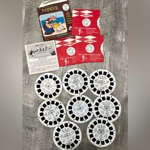Vintage View-Master Reel Lot Disney Popeye Transformers‎